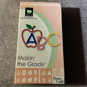 Cricut Makin' the Grade Font Cartridge with Colorful ABC Design